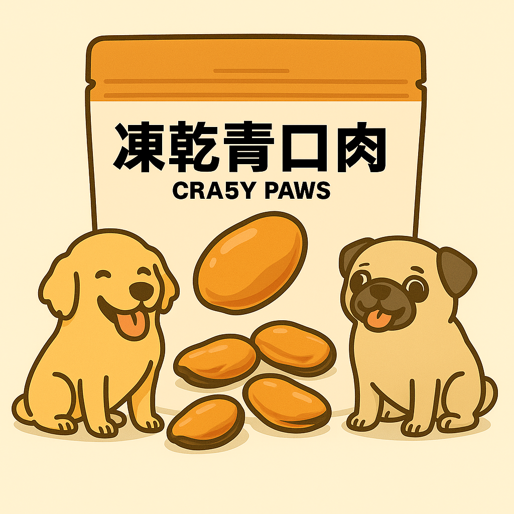 CRA5Y PAWS 凍乾原粒青口肉 貓狗天然零食