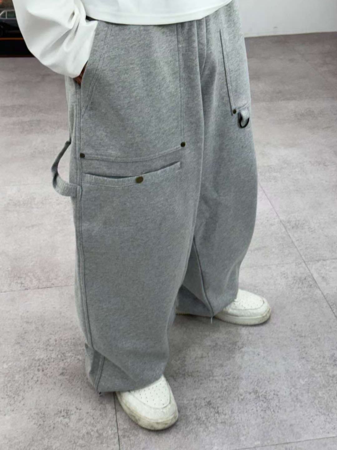 淨色可束腳運動褲 P3180