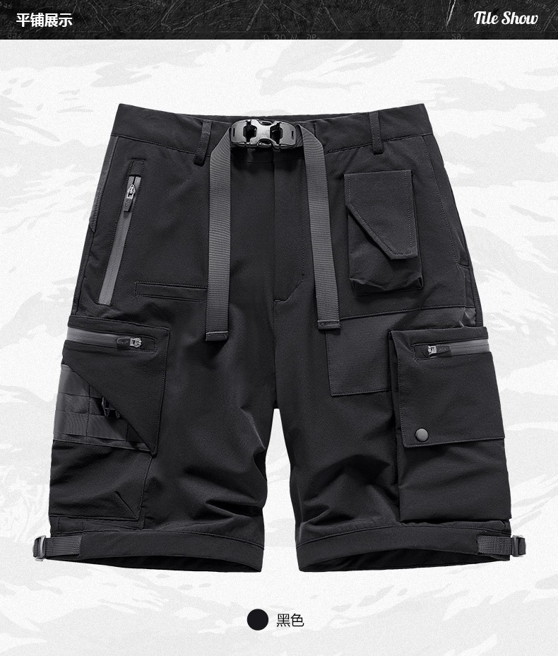 𝙏𝙀𝘾𝙃𝙒𝙀𝘼𝙍 機能工裝多口袋五分褲