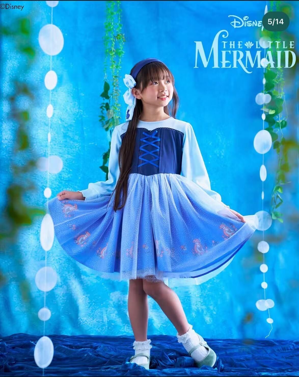 日單 Littc & Disney假兩件公主連衣裙