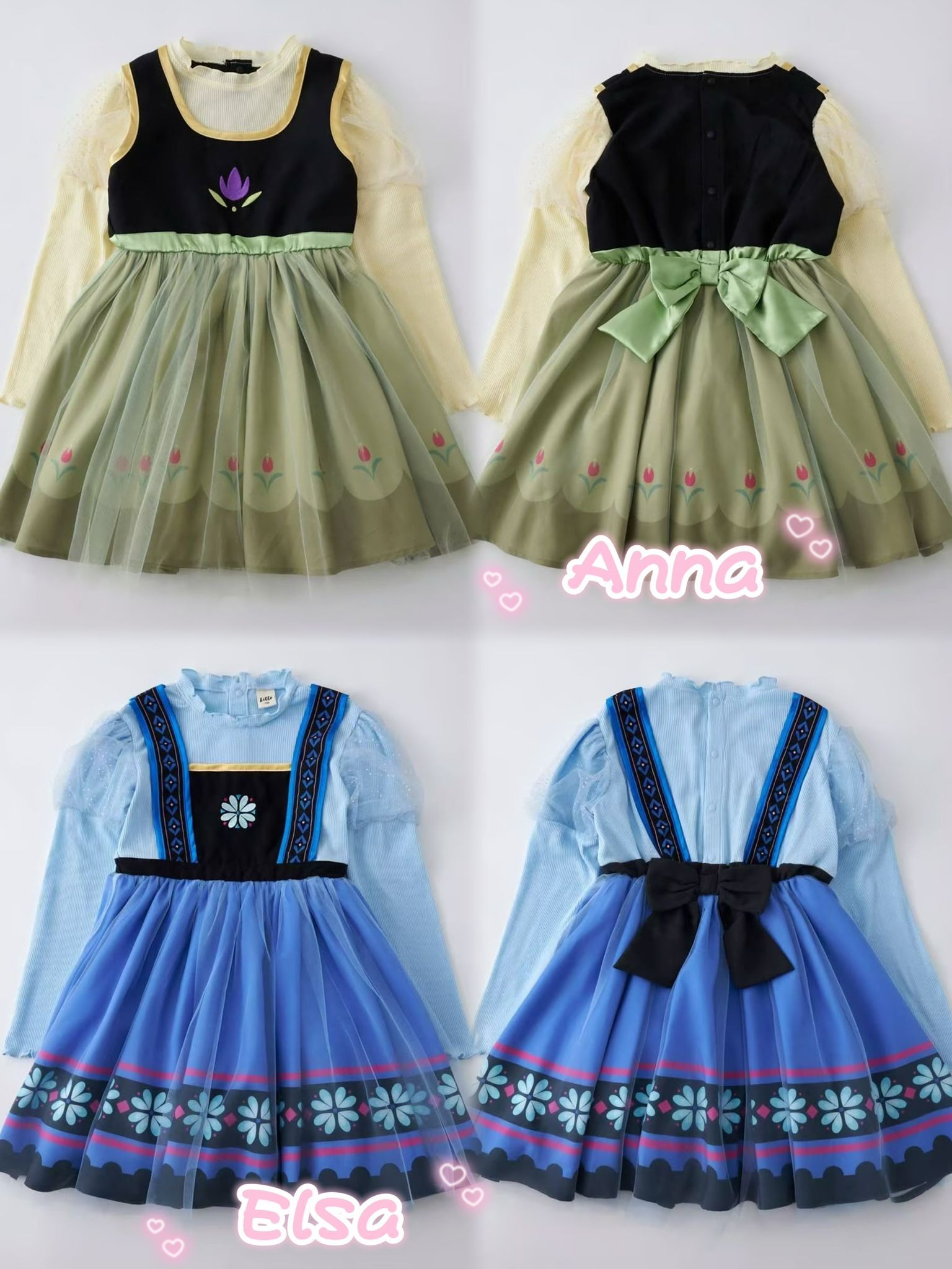 日單 Littc & Disney假兩件公主連衣裙