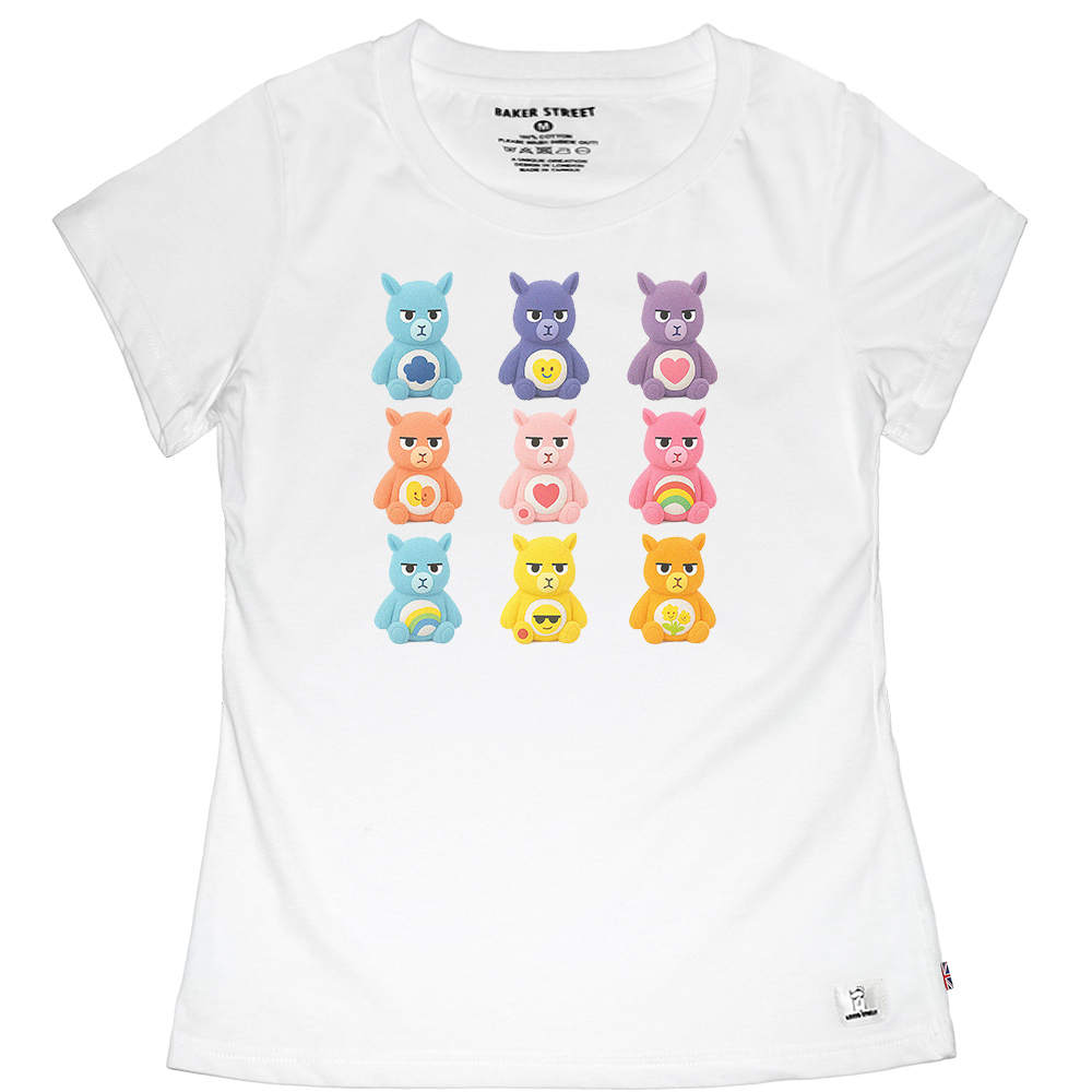 彩虹羊駝 Carepaca女版短T