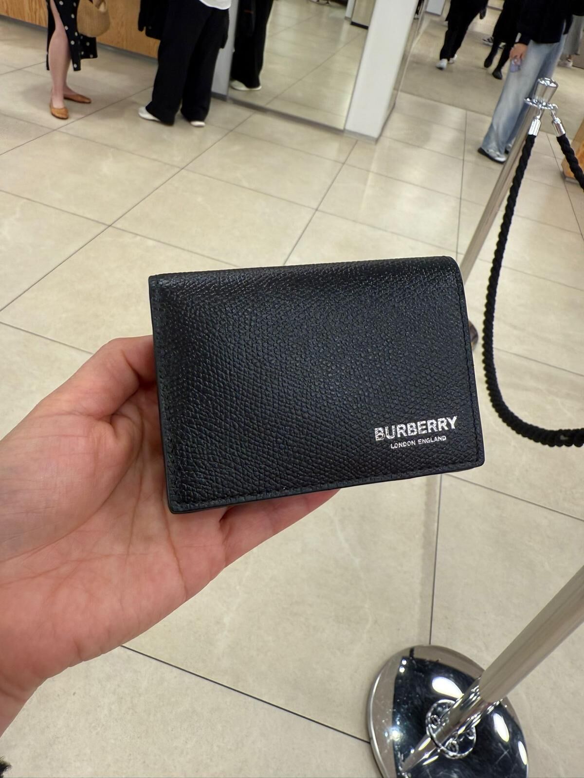 Burberry Flint card case cardholder Black