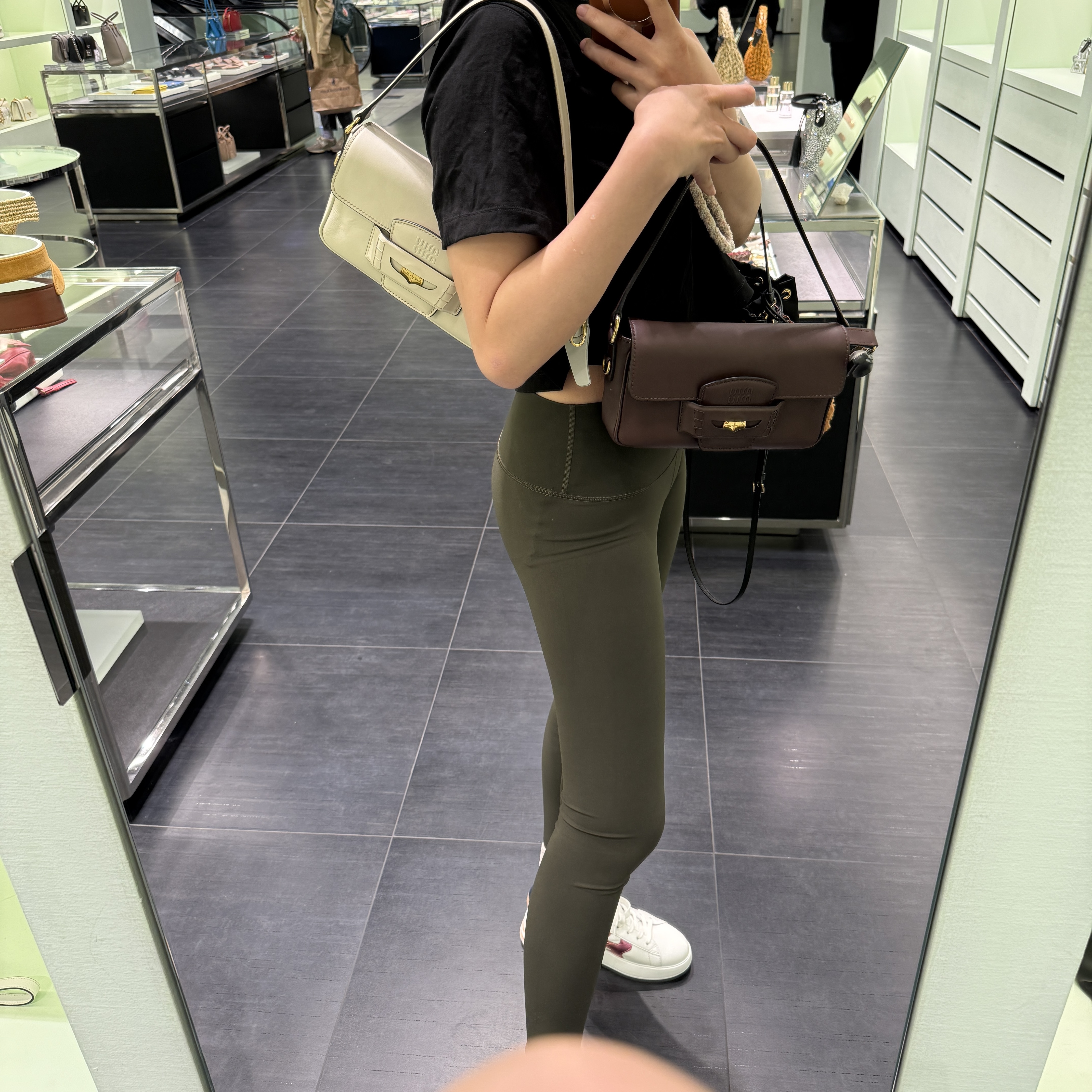 Miu Miu Penny Smooth Leather Baguette Top Handle bag 2 colors 5BD270