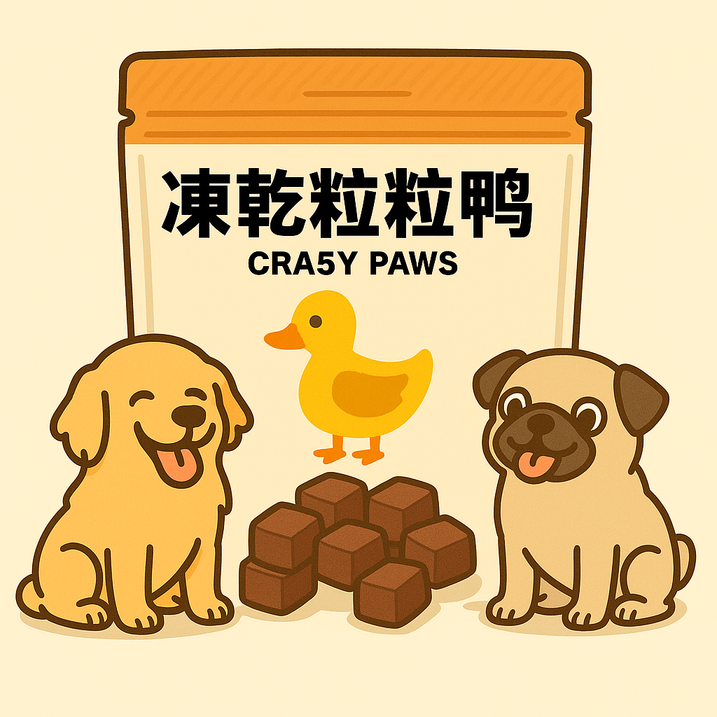 CRA5Y PAWS 凍乾粒粒鴨 貓狗天然零食