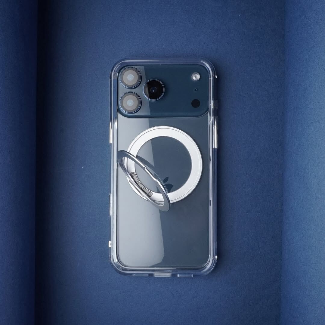 D Armor 旋轉支架 MagSafe 不變黃全透明防撞手機殼-17 系列