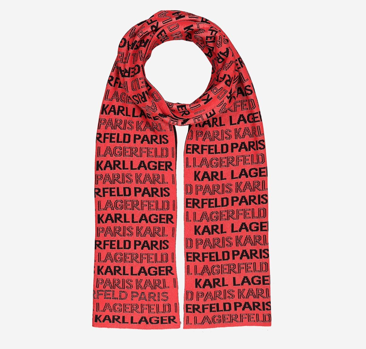 英國代購 (獨立訂單)-KARL LAGERFELD Logo Scarf 40x200cm 🎄香港現貨🎄