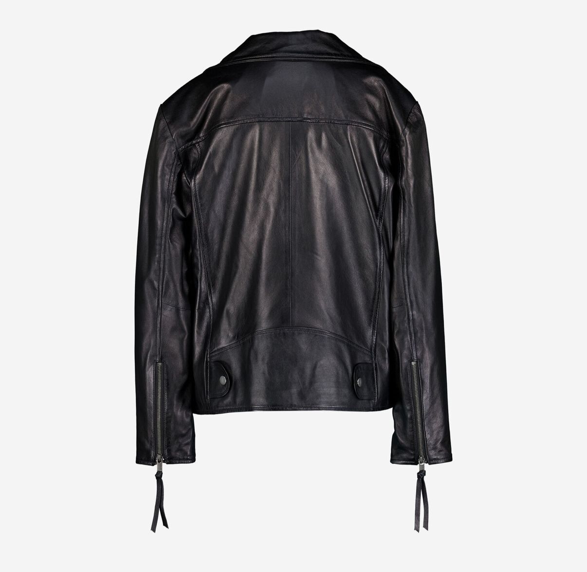英國代購 (獨立訂單)-COSTUME NATIONAL Black Leather&nbsp;Jacket