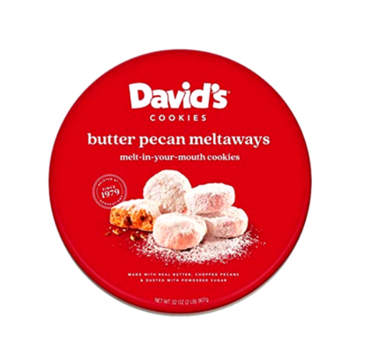 [U] CW DAVID'S COOKIES BUTTER PECAN MELTAWAYS, 907G, 049578151813 (UCW25)