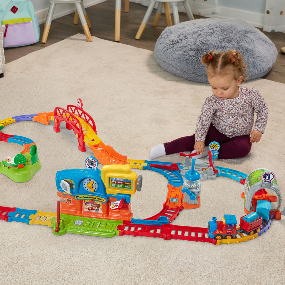 Vtech 嘟嘟車系列-森林電動火車鐵路軌道組
