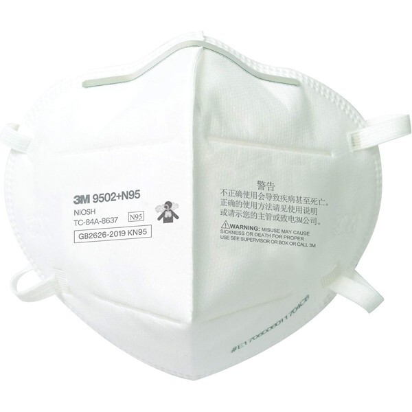 3M 9502+ N95 Foldable Particulate Respirators