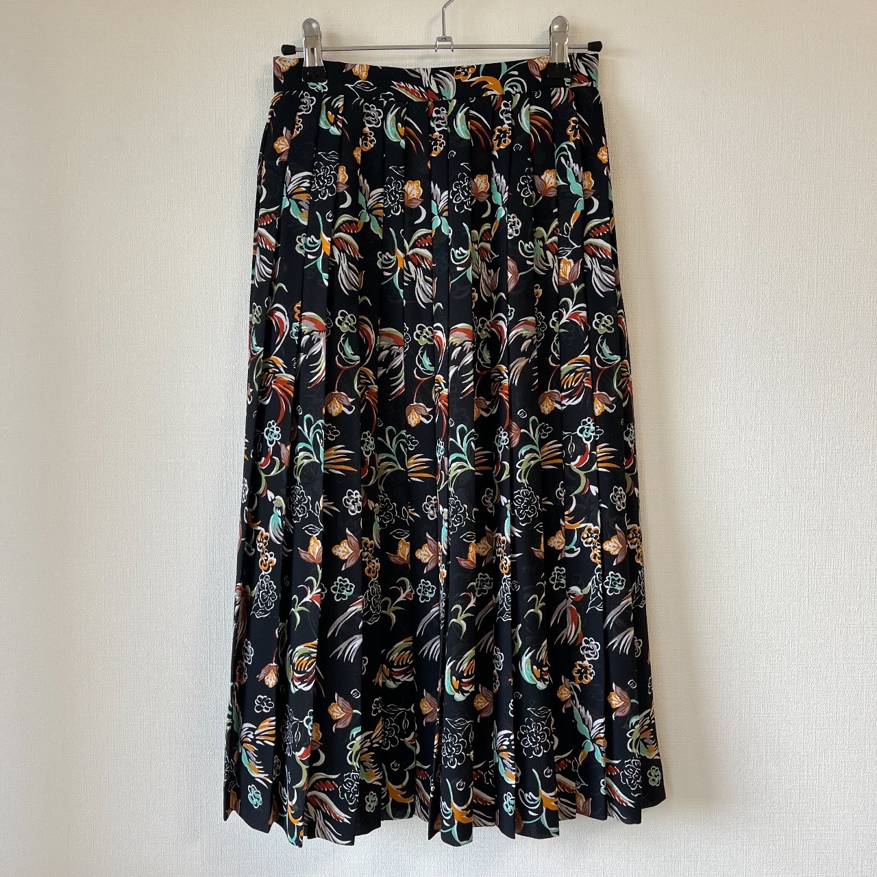 Louis Joone黑色雪紡質百摺裙