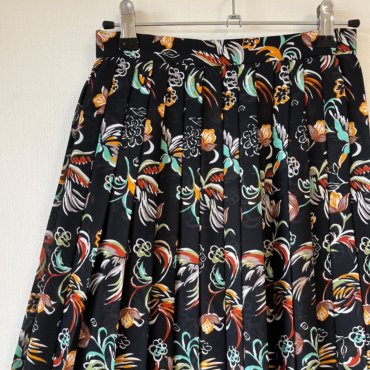 Louis Joone黑色雪紡質百摺裙