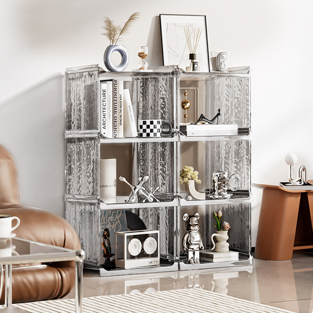 【AOTTO】冰川質感透明四層收納架(AS-001)