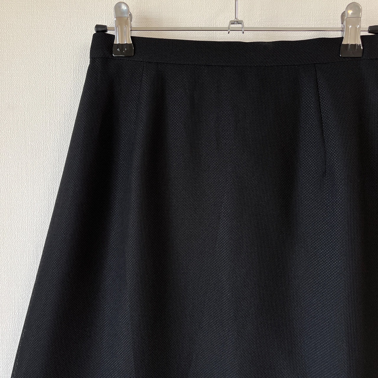 日本製黑色紋理感布料半身裙