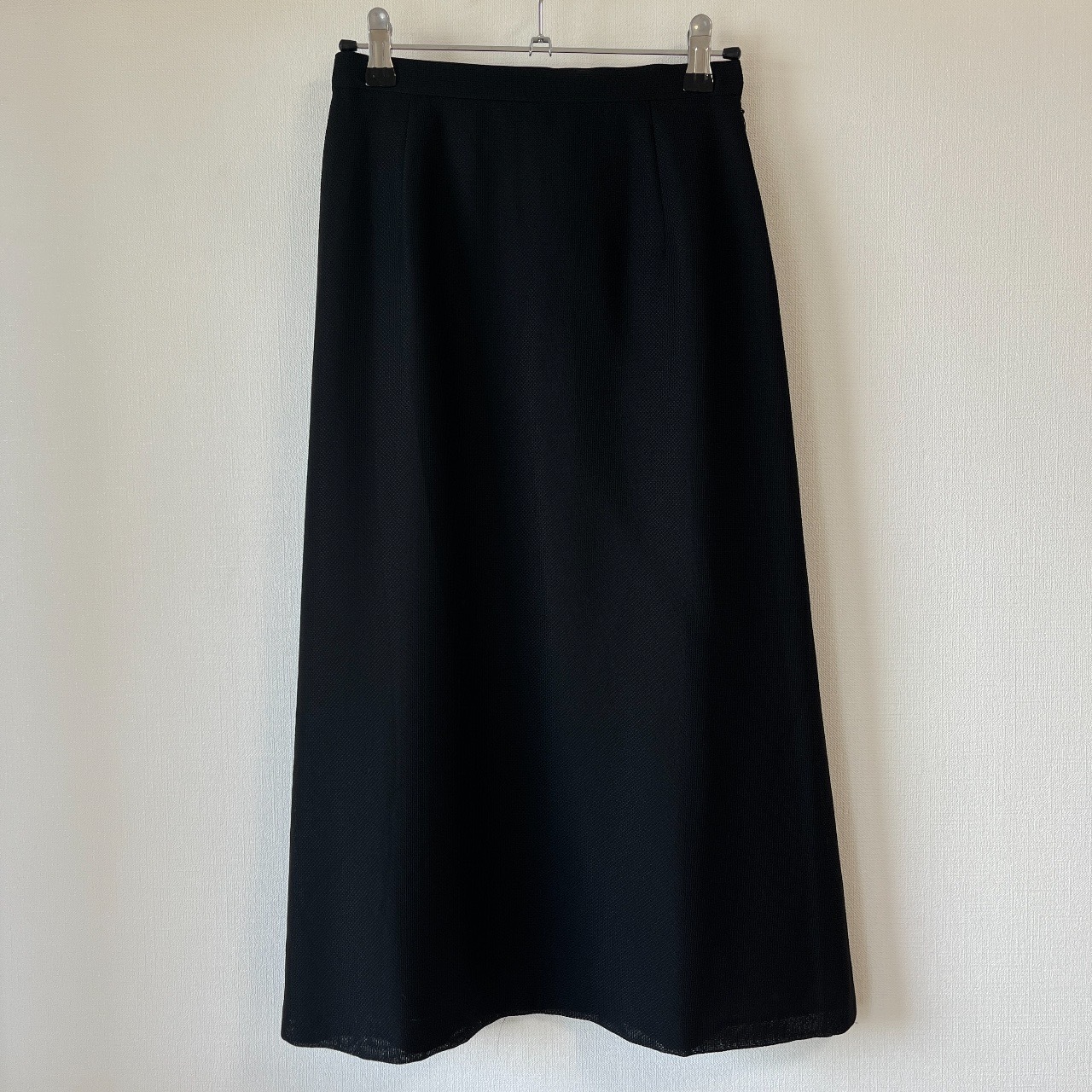 日本製黑色紋理感布料半身裙