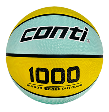 【conti】專利16片深溝橡膠籃球 B1000-5-YTG