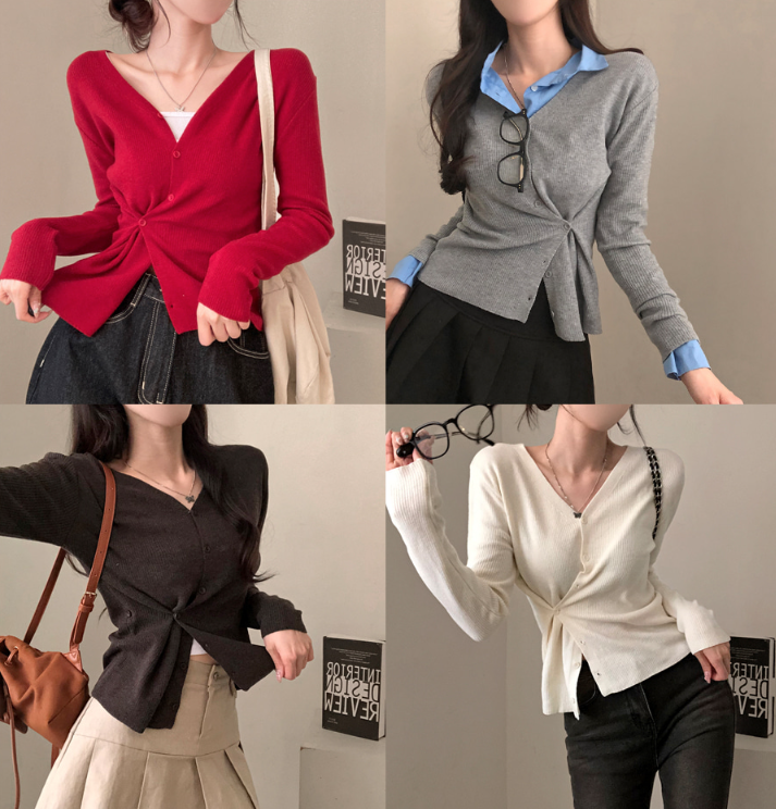 早秋預訂｜雙向側扣針織開襟衫