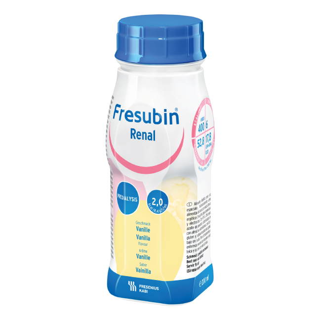 Fresenius Kabi 腎力康 腎病專用營養品 雲呢嗱味 200ml x 4 (食用期限至2026年3月31日)