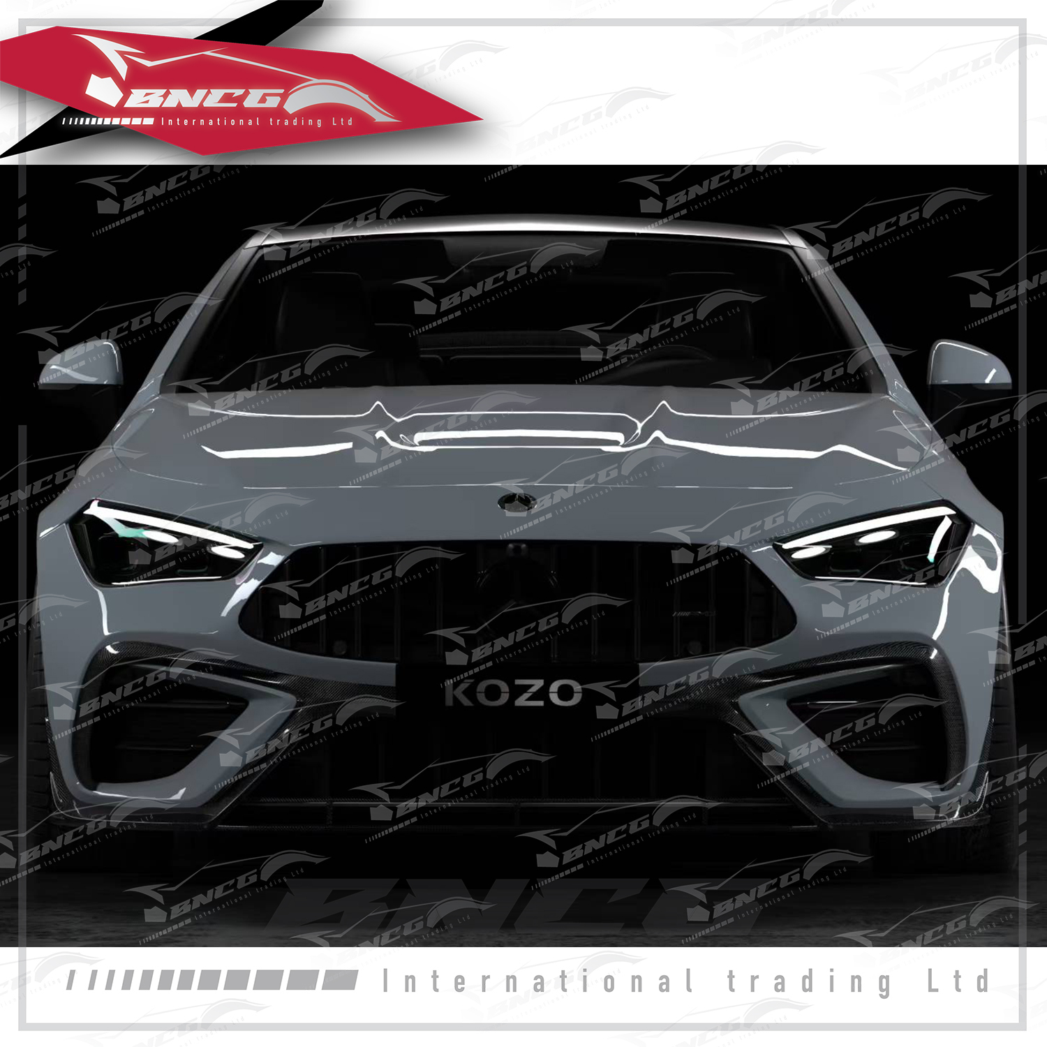 賓士Benz CLE Class C236 改裝 空力套件 乾碳纖維 KOZO款 前下巴 後下巴 尾翼 頂翼 後風刀 側裙