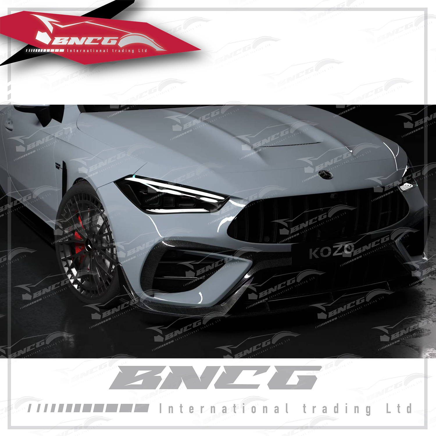 賓士Benz CLE Class C236 改裝 空力套件 乾碳纖維 KOZO款 前下巴 後下巴 尾翼 頂翼 後風刀 側裙