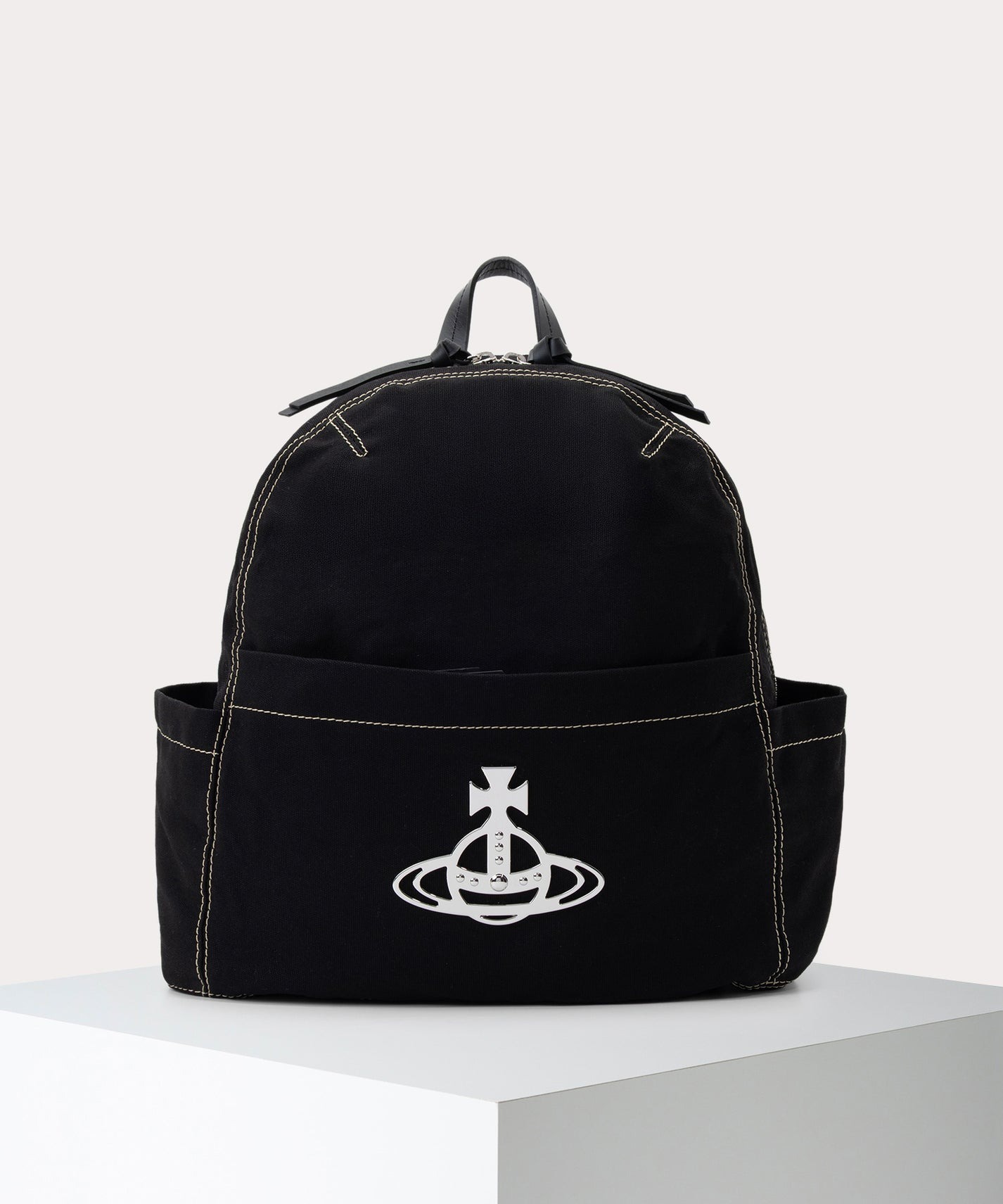 預購┃日本限定 Vivienne Westwood CANVAS ORB 外縫線 後背包 M號