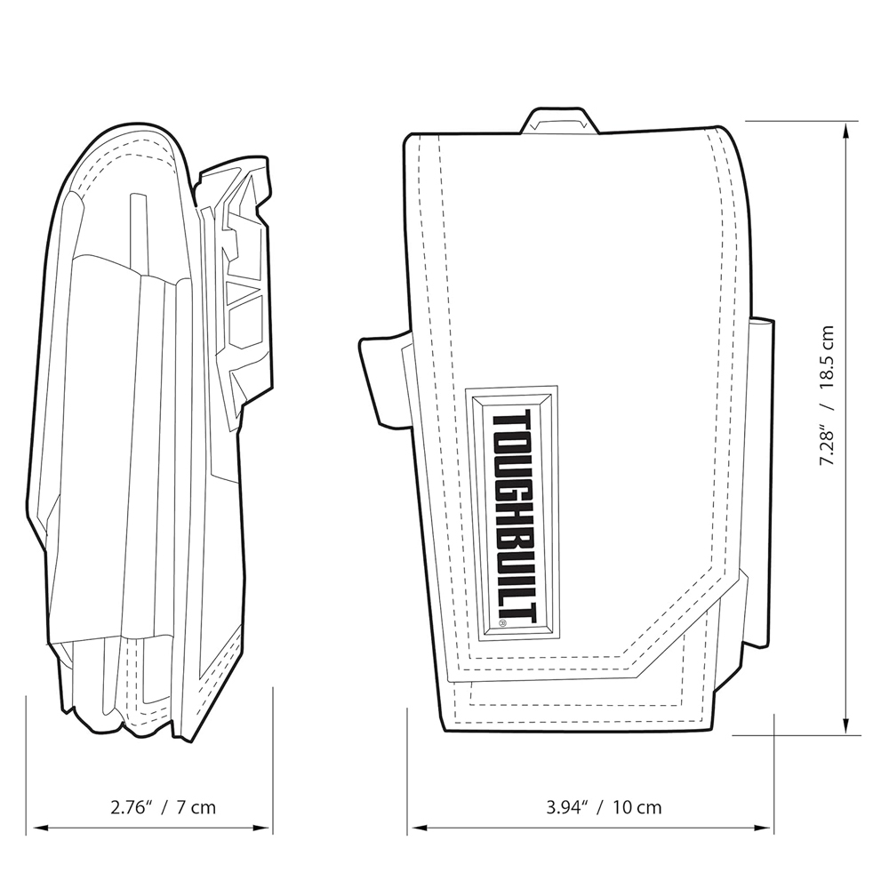 ＊中崙五金【附發票】TOUGHBUILT 托比爾 快扣兩層手機袋 (XL) TB-CT-33P 手機包 附筆記本、鉛筆