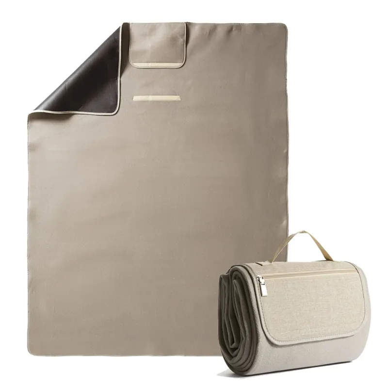 Sagaform-野餐墊,亞麻色,長130x寬170cm