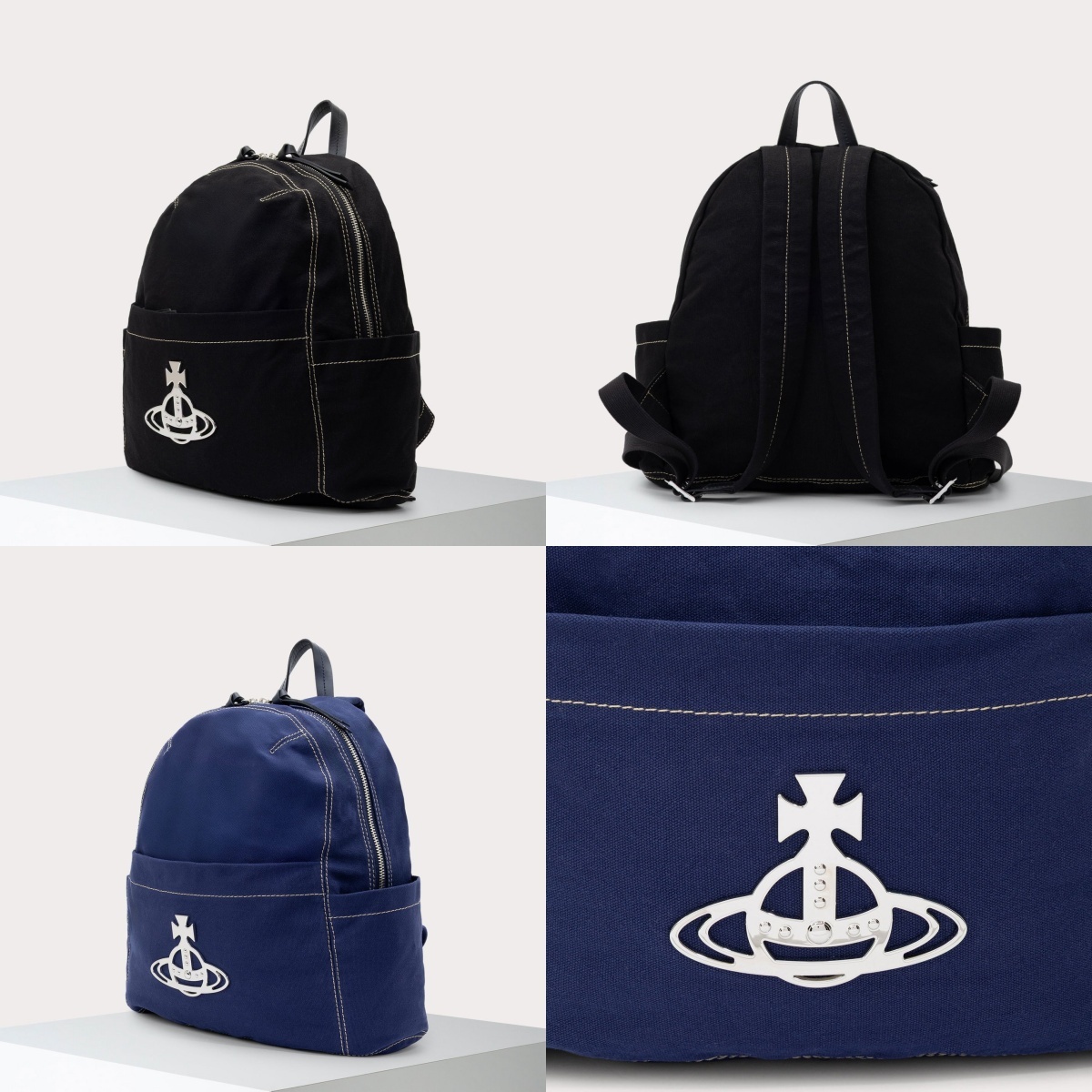 預購┃日本限定 Vivienne Westwood CANVAS ORB 外縫線 後背包 M號