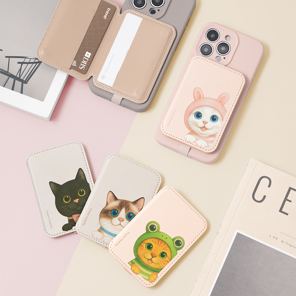 【軟萌家族】磁吸防丟手機卡夾