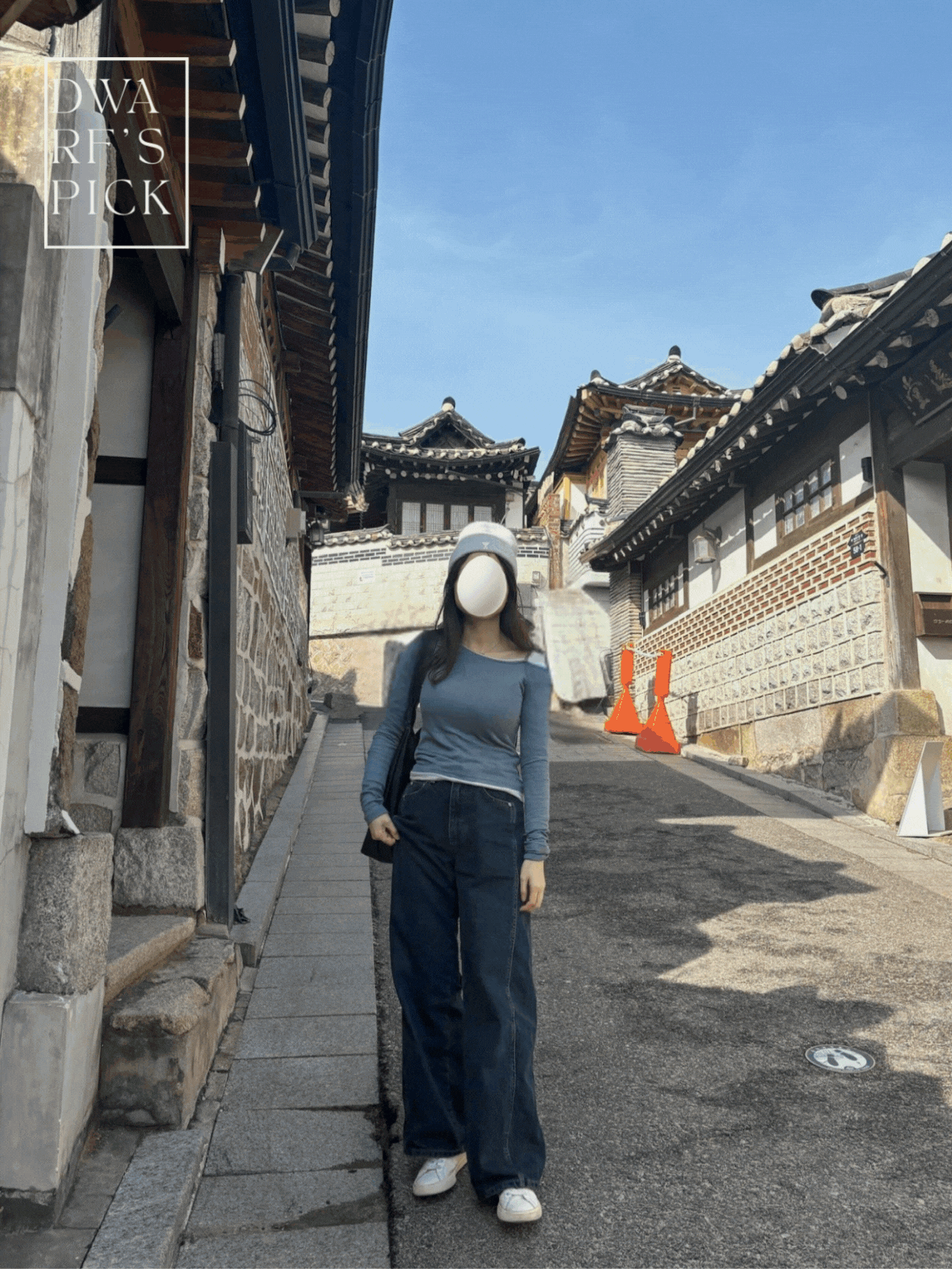 +NEW COLOR《KR》個性骨線牛仔闊褲