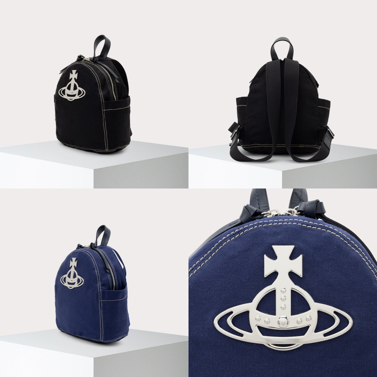 預購┃日本限定 Vivienne Westwood CANVAS ORB 外縫線 後背包 S號