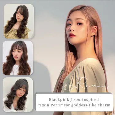 Women’s perm recommendation: Blackpink Jisoo’s signature "Rain Perm" for a relaxed, goddess-like look!