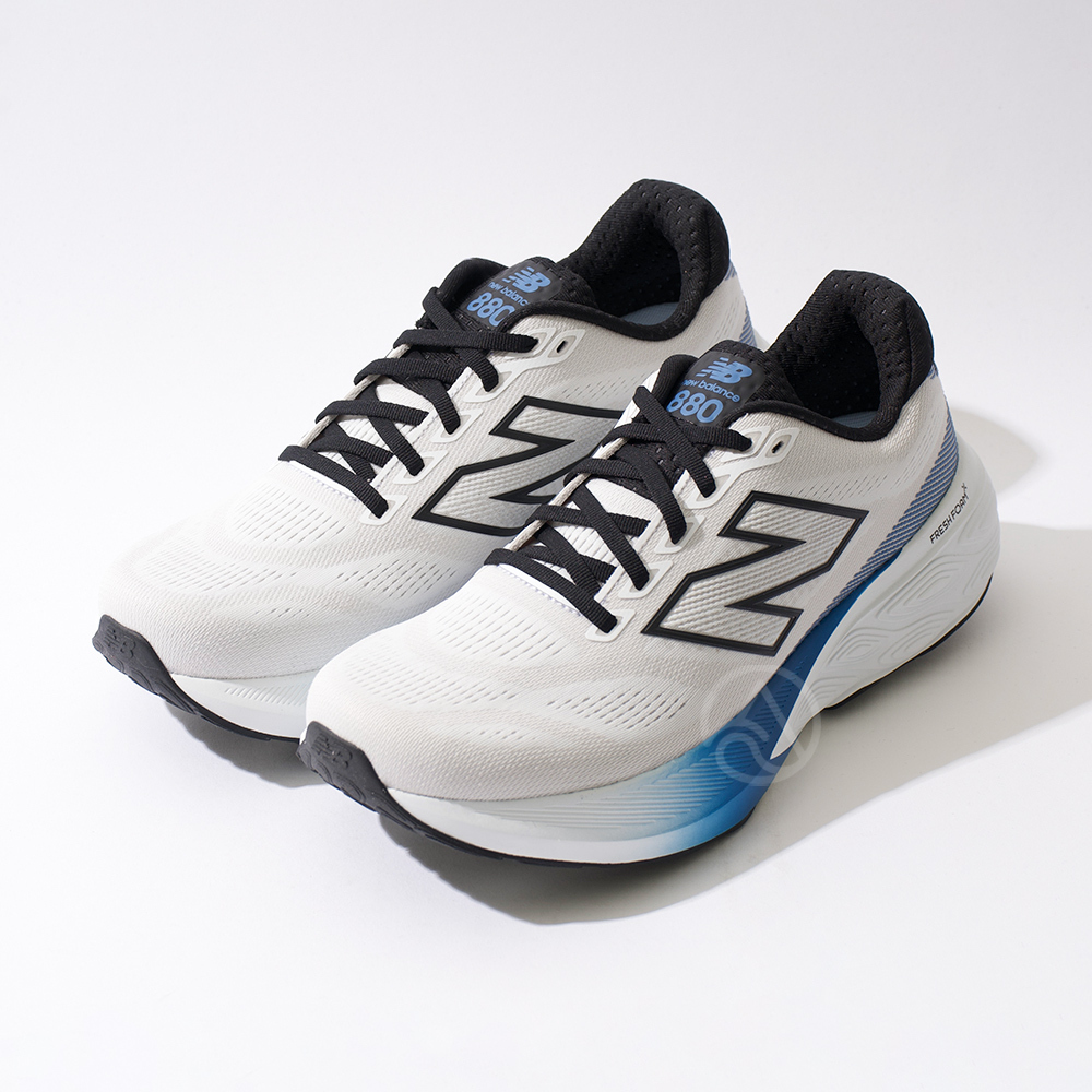 New Balance Fresh Foam 880 男鞋 白藍色 寬楦 緩震 舒適 運動 慢跑鞋 M880N15