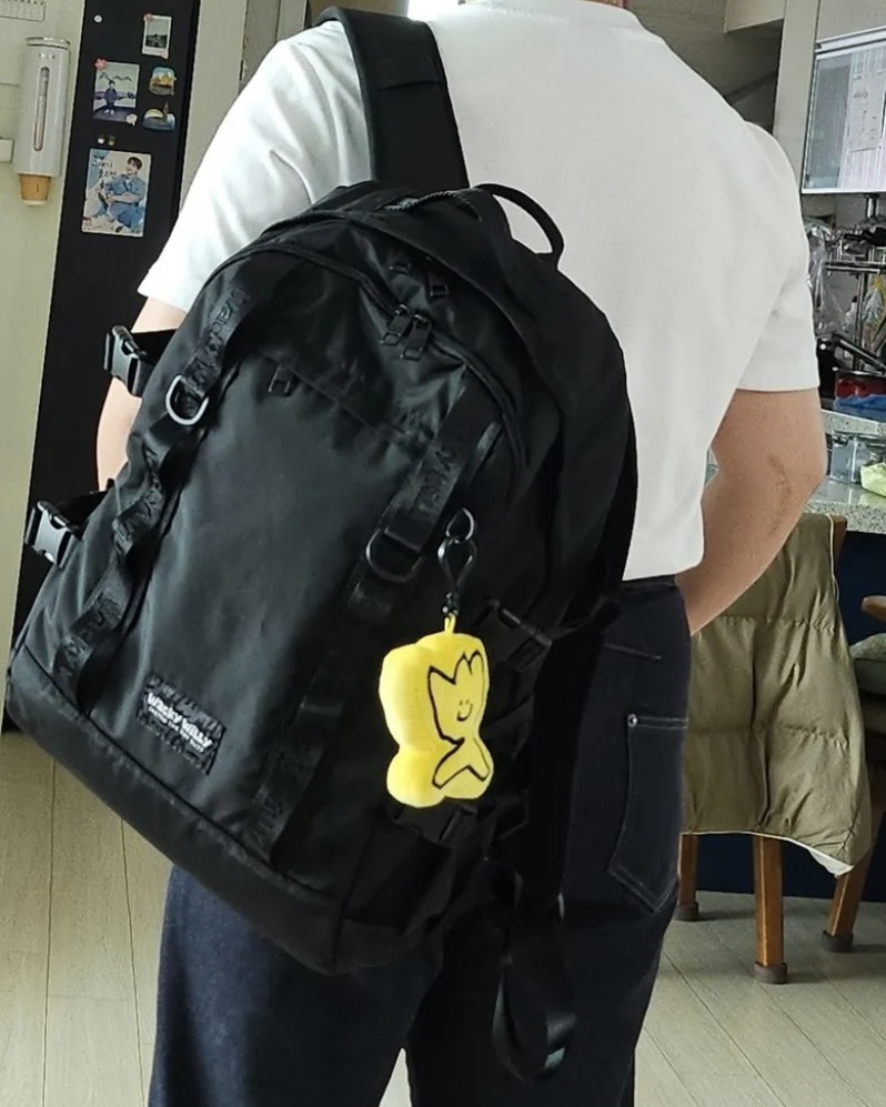 #韓國連線預購 Wacky willy CORDURA 織帶後背包 黑色 23L