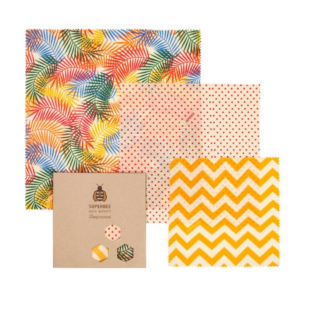 【童心星球】Superbee 環保蜂蠟布三件組 (大中小三件組）