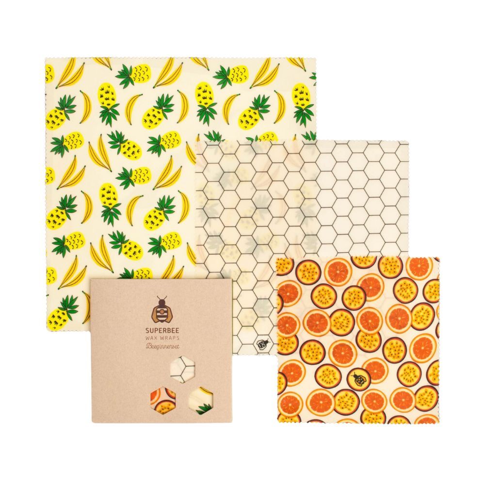 【童心星球】Superbee 環保蜂蠟布三件組 (大中小三件組）