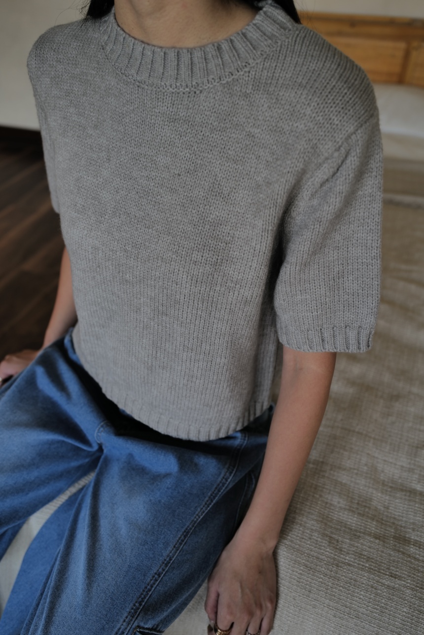 滾邊坑紋針織上衣*3色