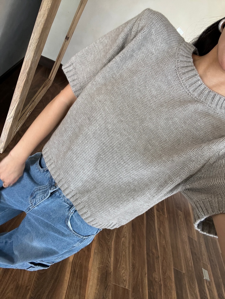 滾邊坑紋針織上衣*3色