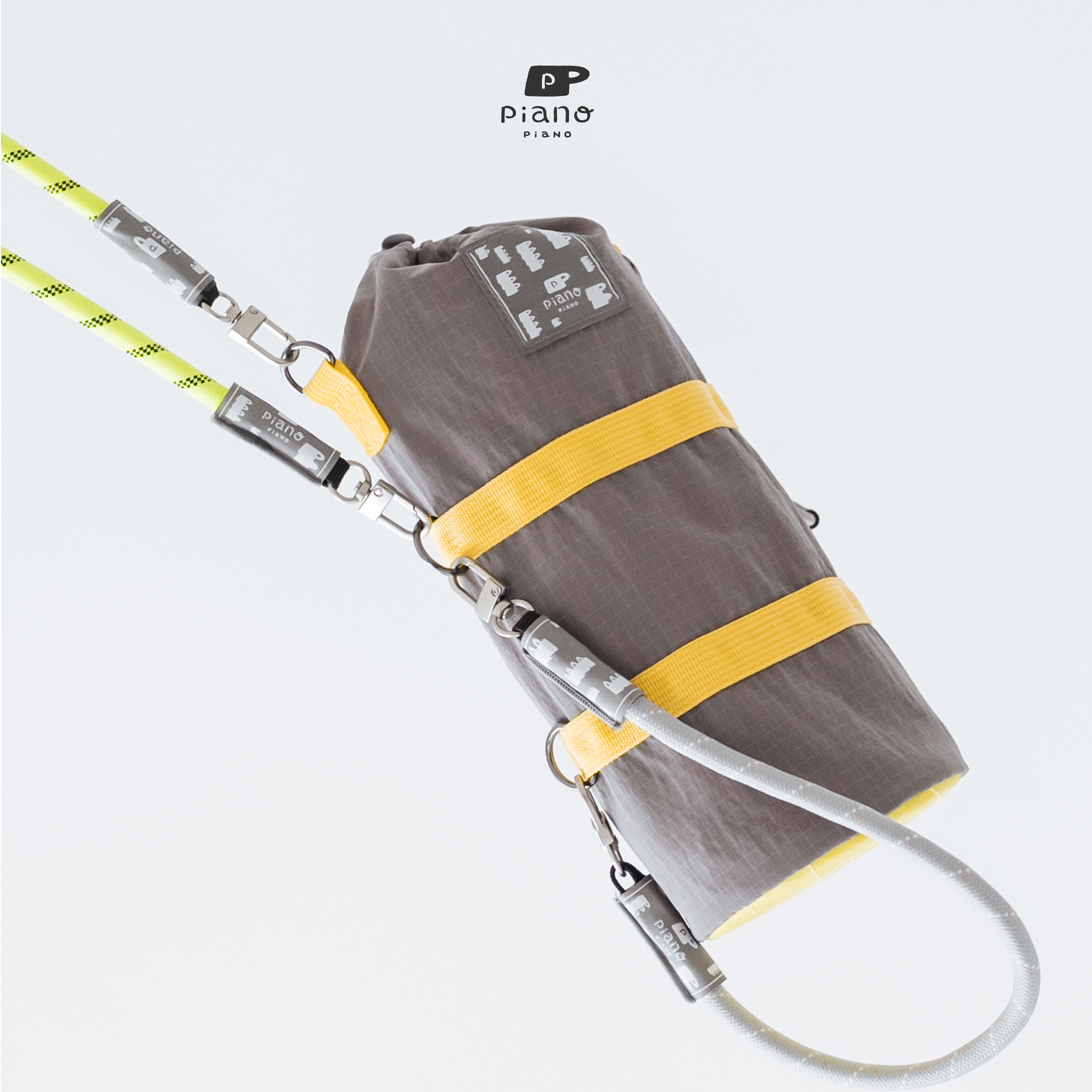 【慢慢挑 2WAY 撞色包｜mini旅行防潑水包 】清水灰（請記得加購喜歡的提把或揹帶）