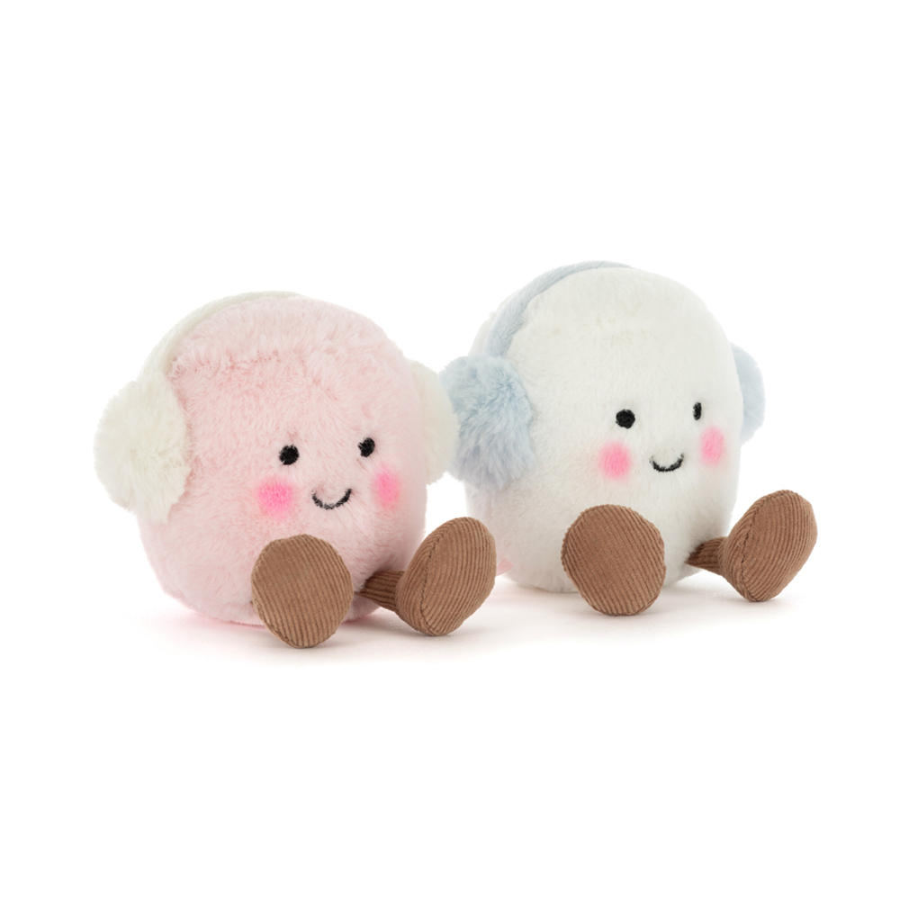 Jellycat Amuseables Toastie Pink and White Marshmallows 暖暖耳罩棉花糖