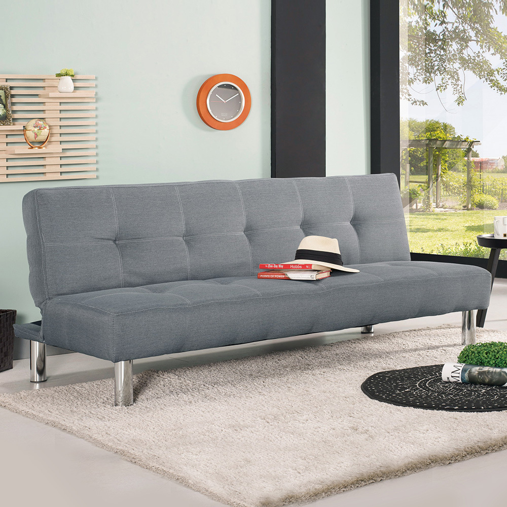 威爾森簡約灰色布沙發床