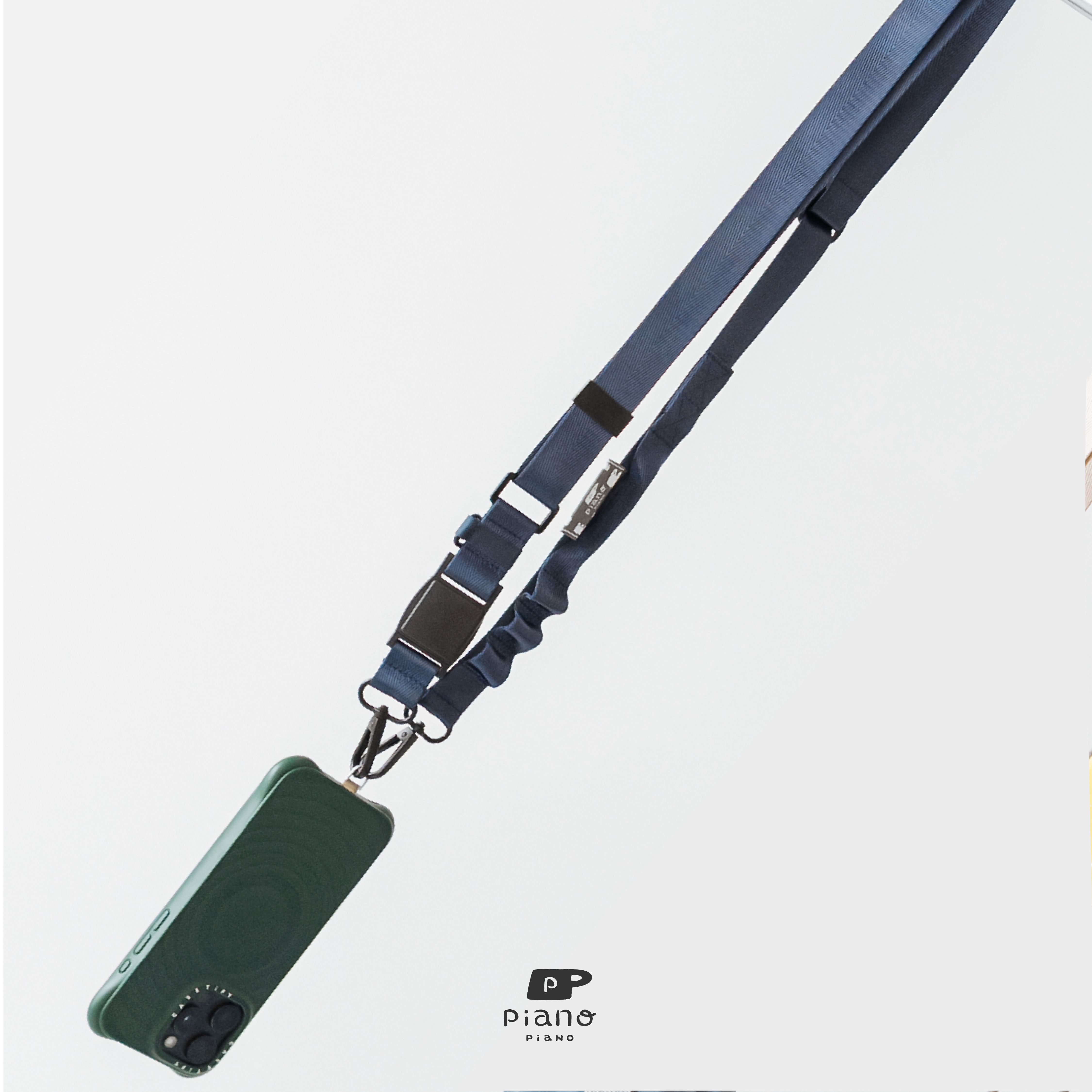 【慢慢挑 2WAY 磁吸快扣掛繩揹帶】（可用於手機掛繩、寬肩mini撞色包揹袋）｜星際綻藍