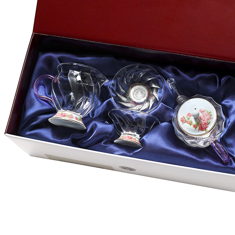 晶豔-玫瑰(中式壺+海+2單杯)4入禮盒