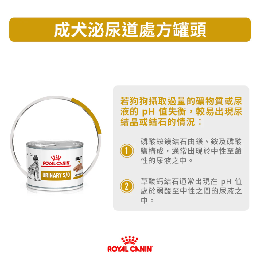 Royal Canin - 獸醫配方 - Canine Urinary S/O (LP18) 成犬泌尿道處方罐頭 200g (原箱12罐)