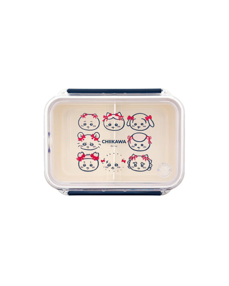 Chiikawa 蝴蝶結造型 兩扣食物盒 500ml
