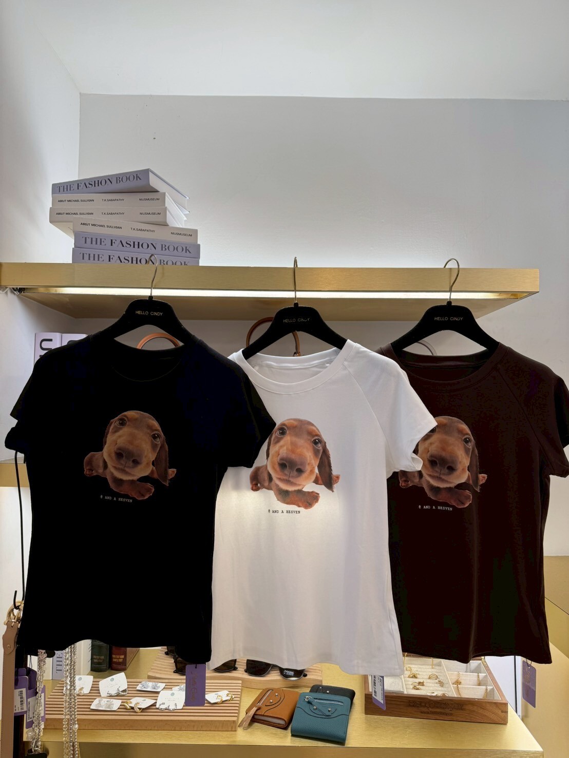 B09029-可愛大頭狗短袖棉質上衣