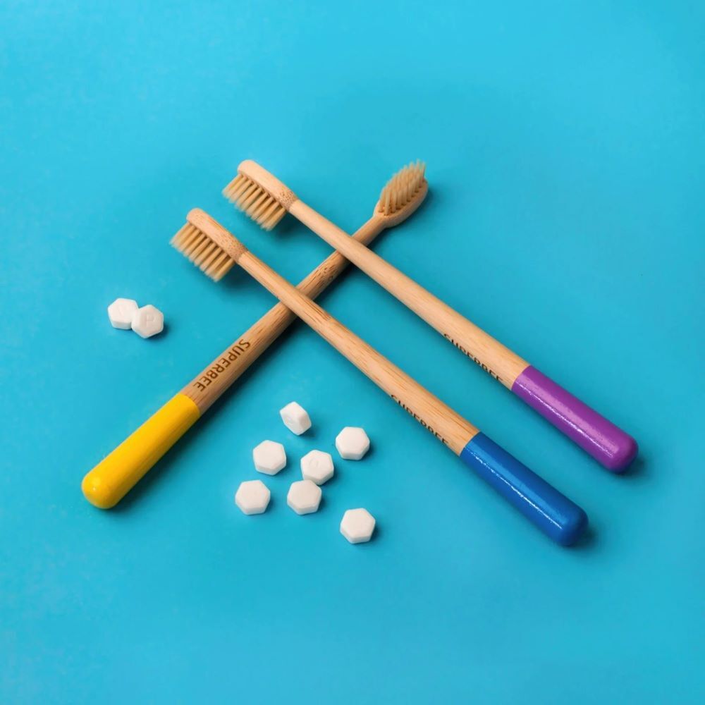 【童心星球】Superbee 可生物降解竹牙刷5入組