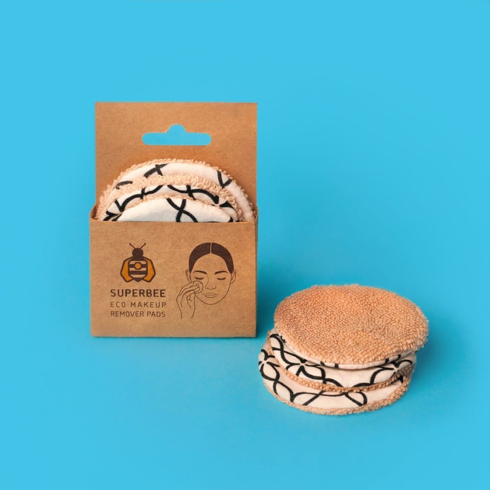 【童心星球】Superbee 可重複使用的有機棉卸妝墊 /洗臉墊