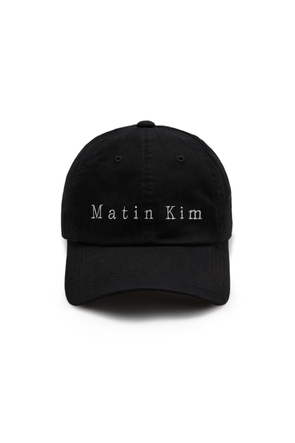 MATIN人字紋LOGO刺繡棒球帽 黑色